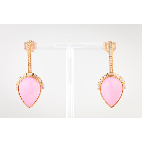 Pear Shape Opal & Diamond Earrings Dominion Jewelers Falls Church, VA
