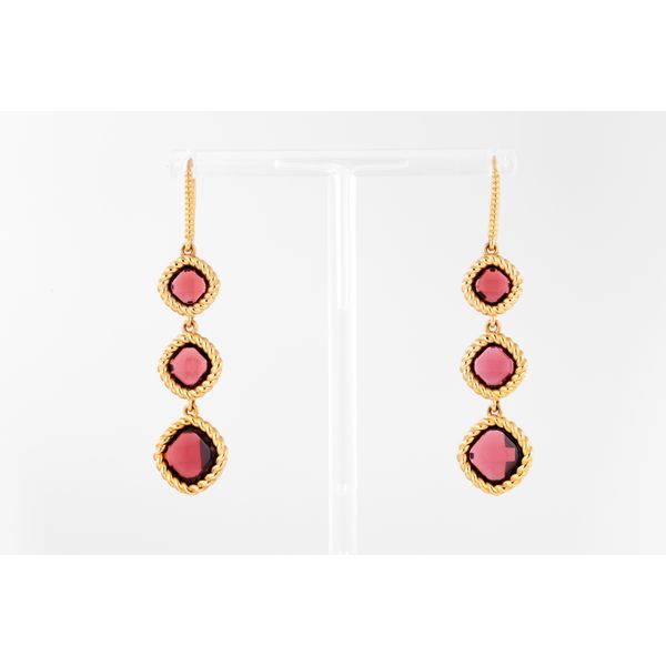 Cabochon Garnet Drop Earrings Dominion Jewelers Falls Church, VA