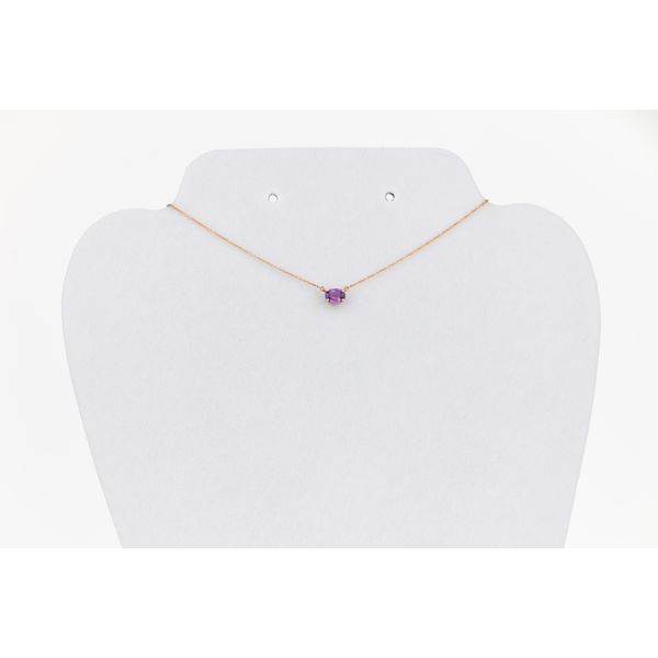 Oval Rhodolite Garnet Necklace Dominion Jewelers Falls Church, VA