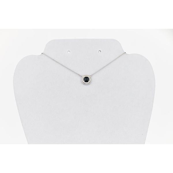 Cushion Cut Topaz & Diamond Necklace Dominion Jewelers Falls Church, VA