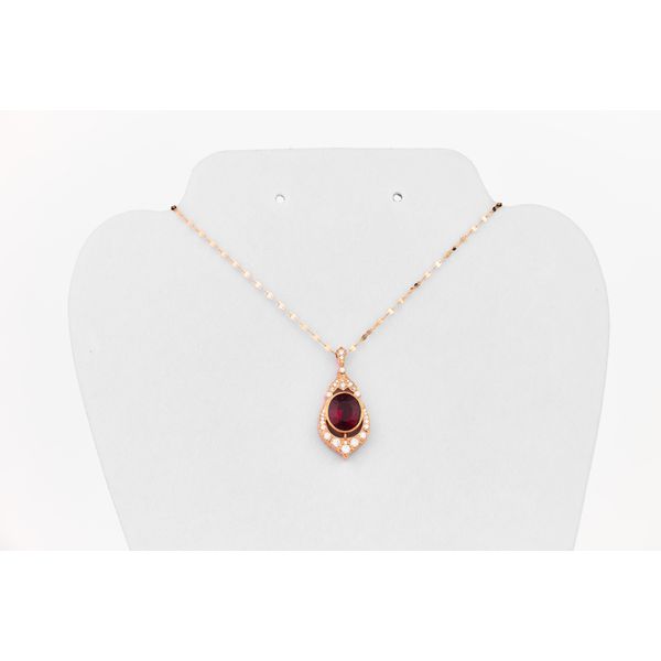 Oval Tourmaline & Diamond Necklace Dominion Jewelers Falls Church, VA