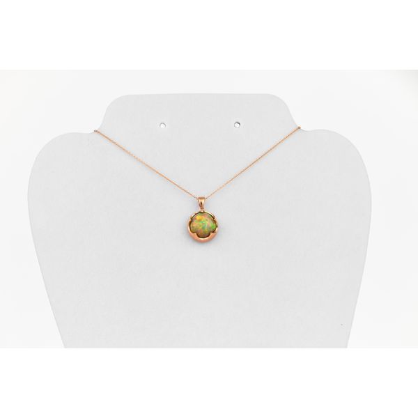 Black Opal & Rose Gold Necklace Dominion Jewelers Falls Church, VA