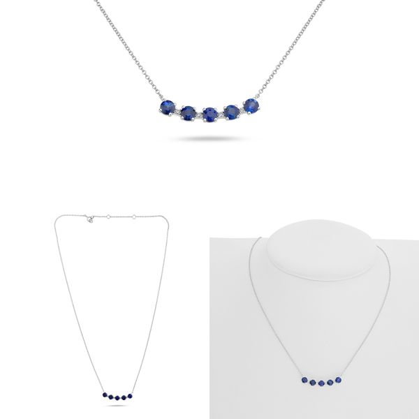 Sapphire & Diamond Necklace Dominion Jewelers Falls Church, VA
