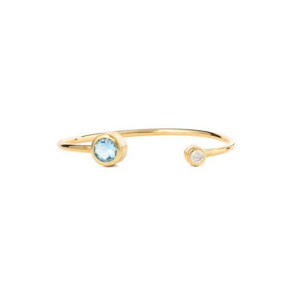 Aqua & Diamond Bangle Dominion Jewelers Falls Church, VA