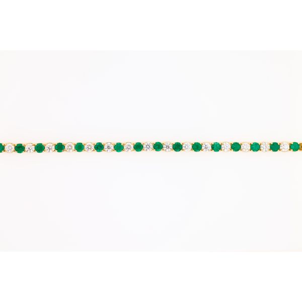 Emerald & Diamond Tennis Bracelet Dominion Jewelers Falls Church, VA