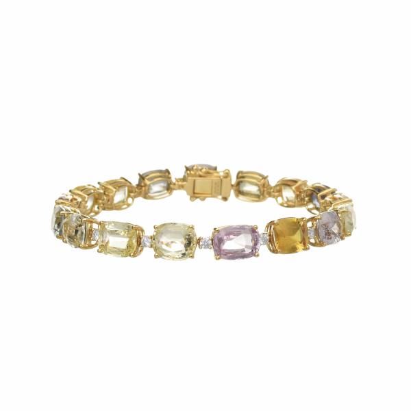 Sapphire & Diamond Tennis Bracelet Dominion Jewelers Falls Church, VA