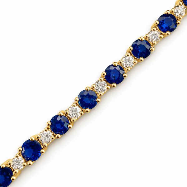 Diamond & Sapphire Tennis Bracelet Dominion Jewelers Falls Church, VA
