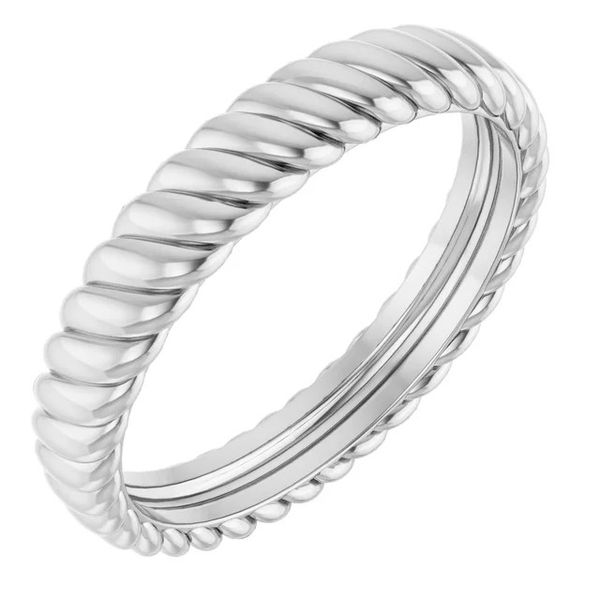 Lady's 14 Karat White Gold Wedding Band Dominion Jewelers Falls Church, VA
