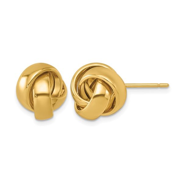 Gold Love Knot Earrings Dominion Jewelers Falls Church, VA