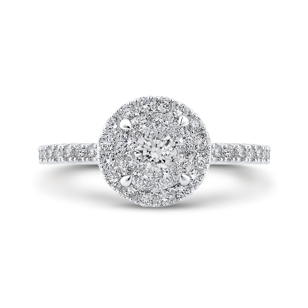 Diamond Halo Ring Image 2 Dondero's Jewelry Vineland, NJ