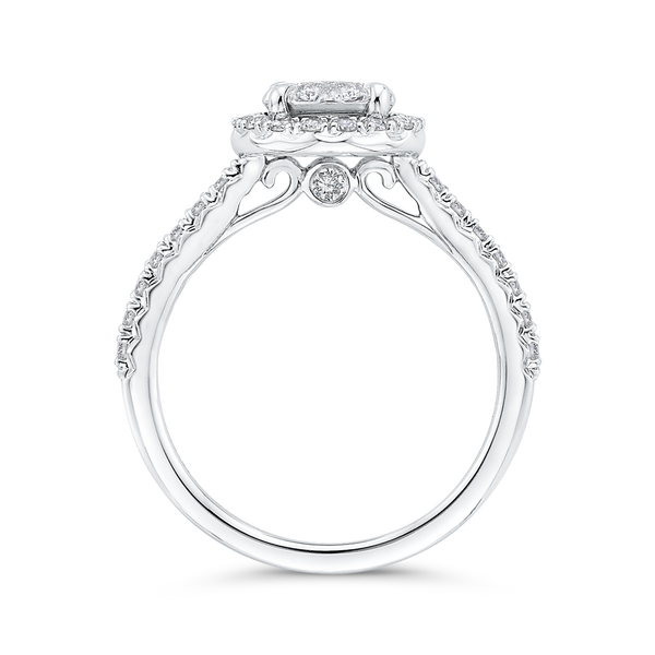 Diamond Halo Ring Image 3 Dondero's Jewelry Vineland, NJ