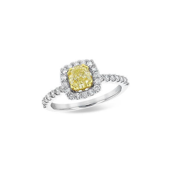18K T/T Yellow Diamond Engagement Ring Dondero's Jewelry Vineland, NJ