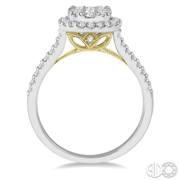 ROUND HALO/CLUSTER ENGAGEMENT RING Image 2 Dondero's Jewelry Vineland, NJ