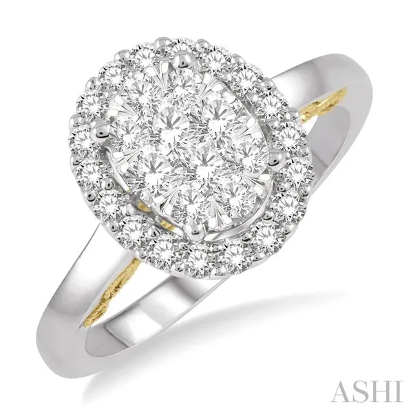 DIAMOND OVAL CLUSTER RING Dondero's Jewelry Vineland, NJ