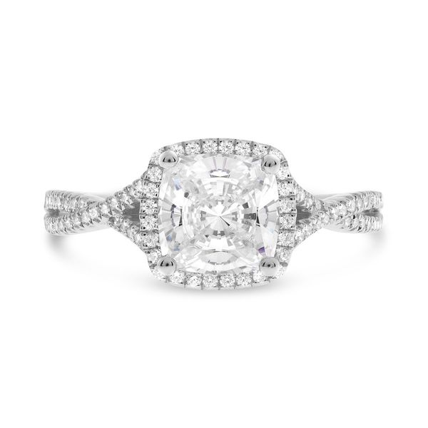 SQUARE HALO STYLE DIAMOND ENGAGEMENT RING SETTING Dondero's Jewelry Vineland, NJ