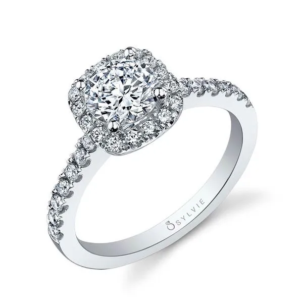 CHANTELLE - CUSHION CUT HALO ENGAGEMENT RING Dondero's Jewelry Vineland, NJ