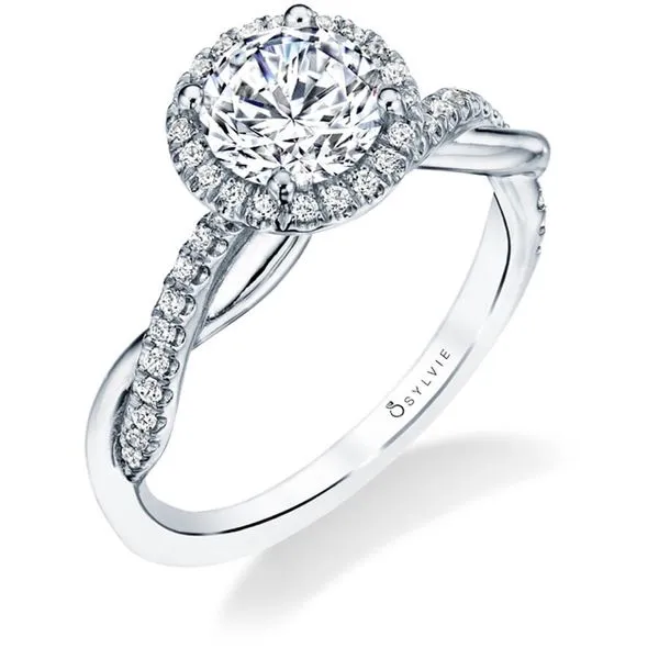 Sylvie Classic Engagement Ring Mounting Image 3 Dondero's Jewelry Vineland, NJ