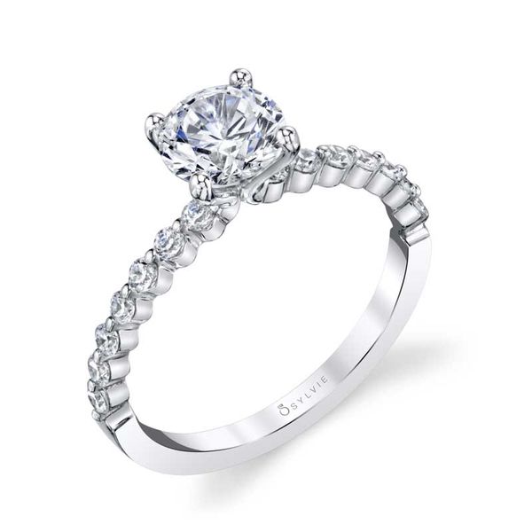 ATHENA - ROUND SOLITAIRE ENGAGEMENT RING Dondero's Jewelry Vineland, NJ