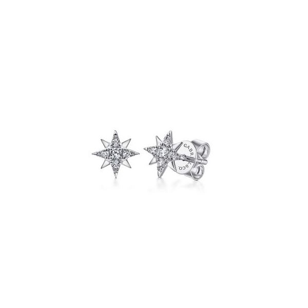 GABRIEL DIAMOND STAR EARRINGS Dondero's Jewelry Vineland, NJ