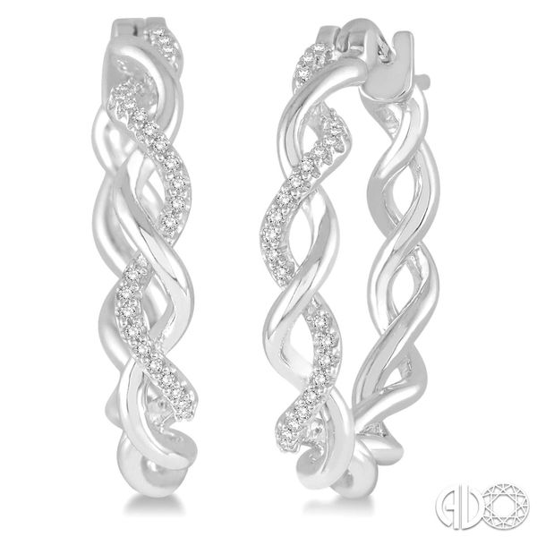 DIAMOND FASHION HOOP EARRINGS Dondero's Jewelry Vineland, NJ