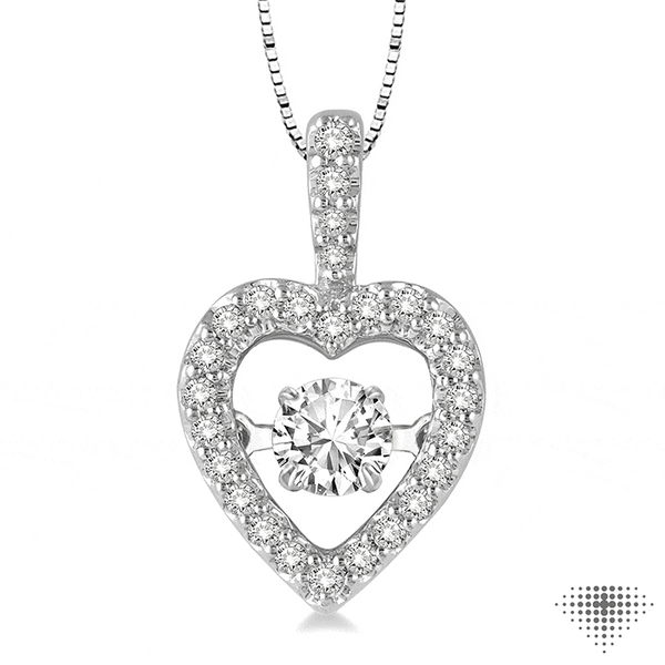 HEART DIAMOND EMOTION PENDANT/NECKLACE Dondero's Jewelry Vineland, NJ