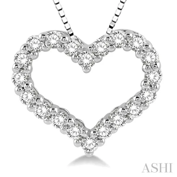 OPEN DIAMOND HEART PENDANT Dondero's Jewelry Vineland, NJ