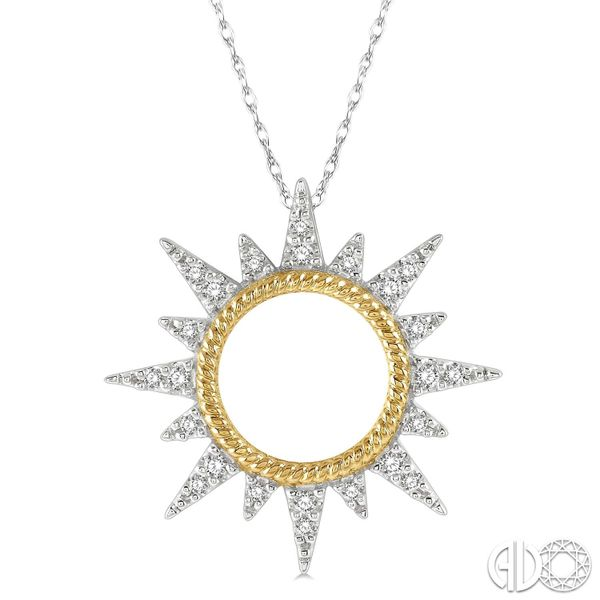 DIAMOND SUNRAY PENDANT/NECKLACE Dondero's Jewelry Vineland, NJ