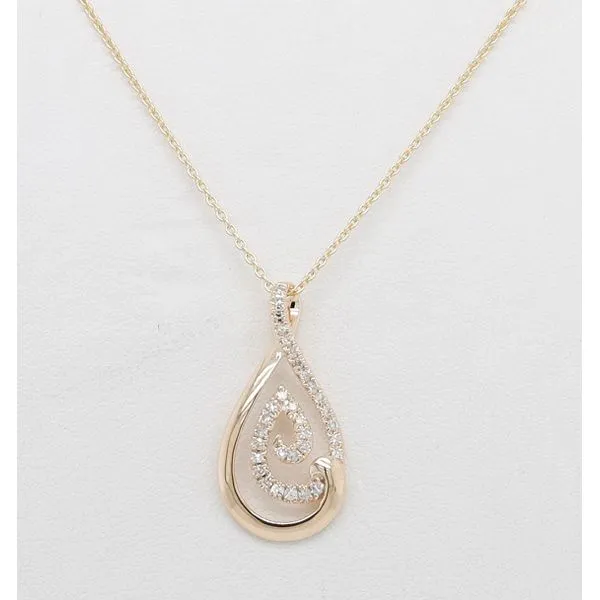 DIAMOND DROP FASHION PENDANT/NECKLACE Dondero's Jewelry Vineland, NJ