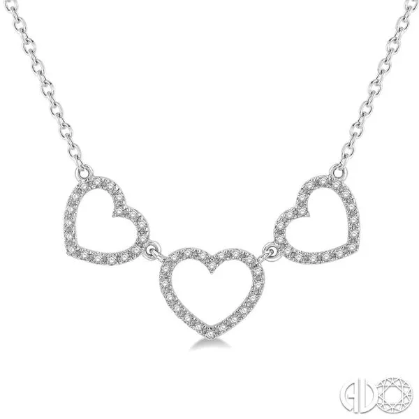 THREE-HEART DIAMOND NECKLACE Dondero's Jewelry Vineland, NJ