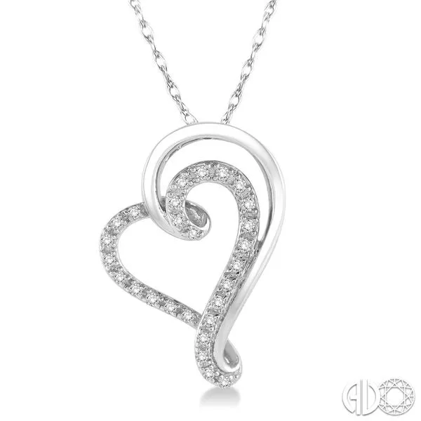 FANCY OPEN HEART DIAMOND PENDANT Dondero's Jewelry Vineland, NJ