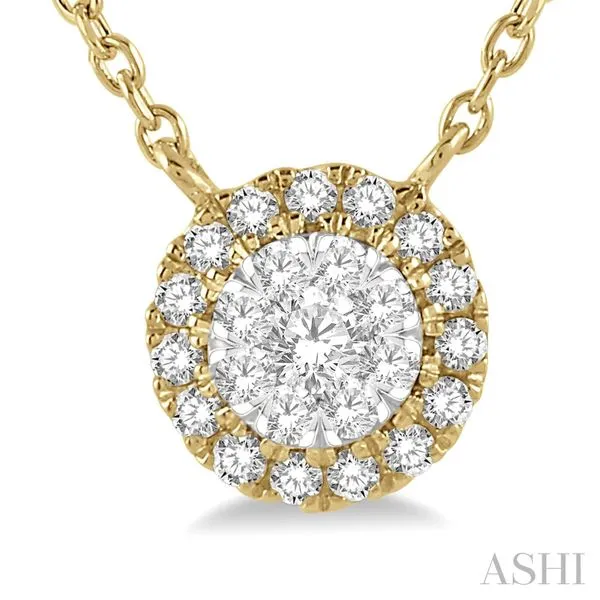 DIAMOND CLUSTER NECKLACE Dondero's Jewelry Vineland, NJ