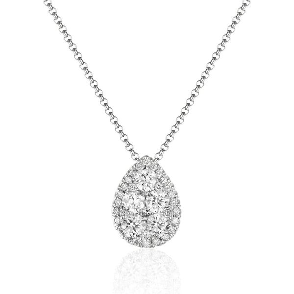 CLUSTER DIAMOND NECKLACE Dondero's Jewelry Vineland, NJ