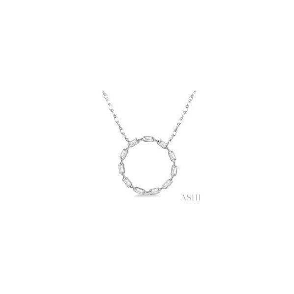 DIAMOND OPEN CIRCLE NECKLACE Dondero's Jewelry Vineland, NJ