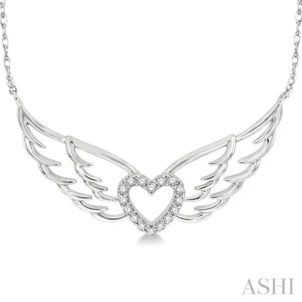 ANGEL WING HEART DIAMOND NECKLACE Dondero's Jewelry Vineland, NJ