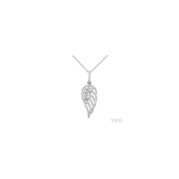 DIAMOND ANGEL WING NECKLACE Dondero's Jewelry Vineland, NJ