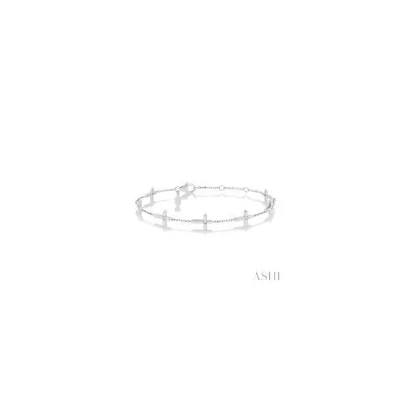 PETITE DIAMOND CROSS BRACELET Dondero's Jewelry Vineland, NJ