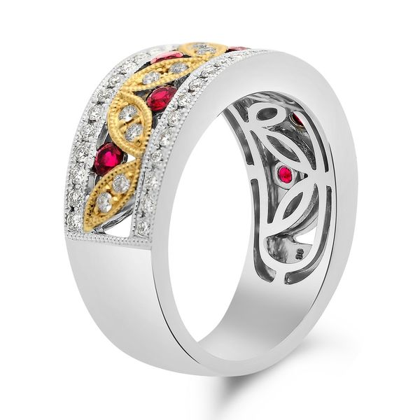 RUBY and DIAMOND FASHION BAND Image 2 Dondero's Jewelry Vineland, NJ