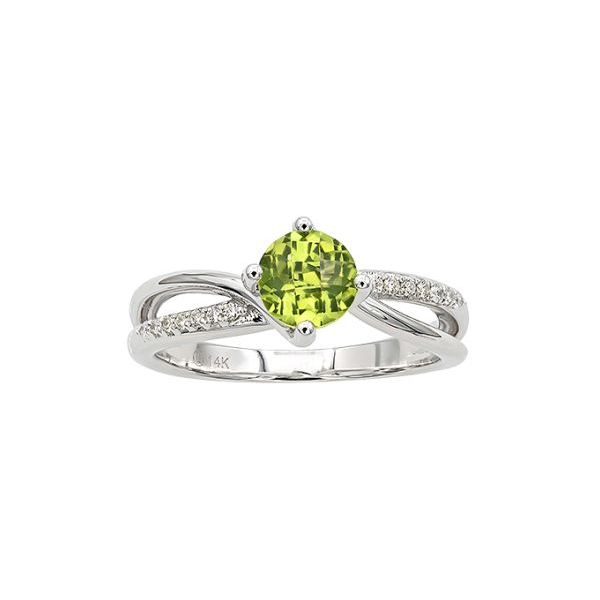 14K Yellow Gold Peridot & Diamond Ring Dondero's Jewelry Vineland, NJ