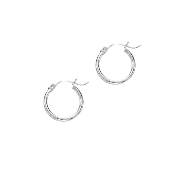 14K GOLD 2MM HOOP EARRING Dondero's Jewelry Vineland, NJ