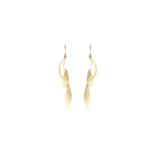 Dangle Leaf Earrings Dondero's Jewelry Vineland, NJ