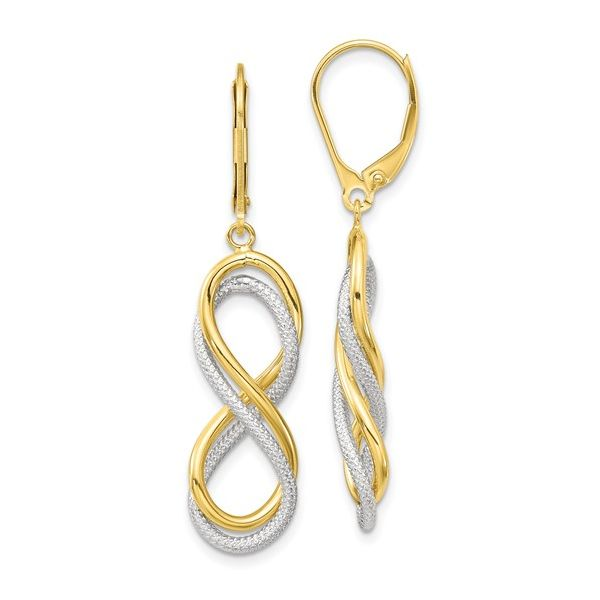 INFINITY SYMBOL DANGLE EARRINGS Dondero's Jewelry Vineland, NJ