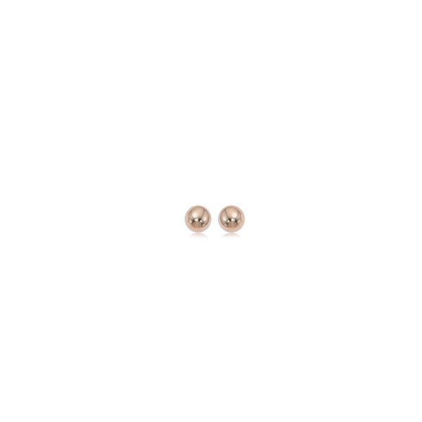 Carla Corporation 14K Rose Gold 4mm Ball Post Earrings Dondero's Jewelry Vineland, NJ