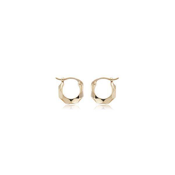 Carla Corporation 14K Yellow Goldl Hoop Earrings Dondero's Jewelry Vineland, NJ