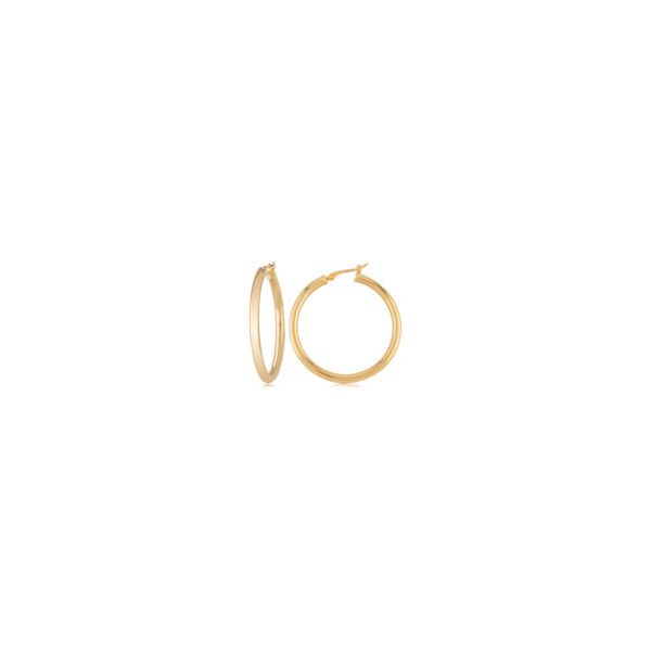 Carla Corporation 14K Yellow Gold Polished Hoop Earrings Dondero's Jewelry Vineland, NJ