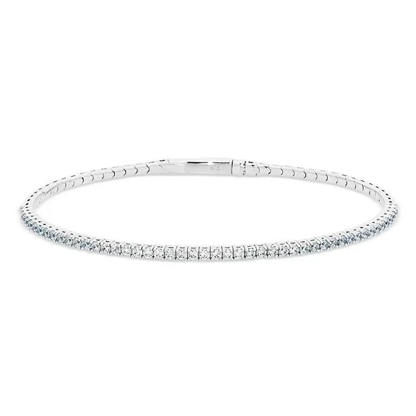 FLEXIBALE SIMULATED DIAMOND BANGLE BRACELET Dondero's Jewelry Vineland, NJ