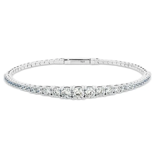 GRADUATEDSIMULATED DIAMOND BANGLE BRACELET Dondero's Jewelry Vineland, NJ