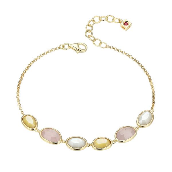 ELLE WHITE/YELLOW MOTHER of PEARL w/ROSE QUARTZ BRACELET Dondero's Jewelry Vineland, NJ