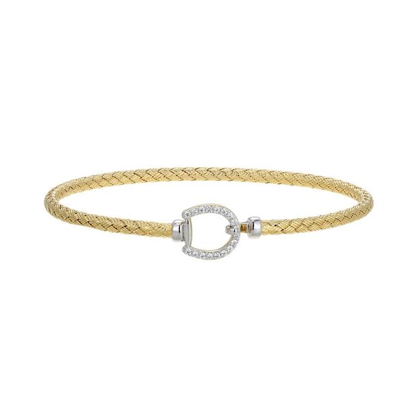 CHARLES GARNIER HORSESHOE BANGLE BRACELET Dondero's Jewelry Vineland, NJ