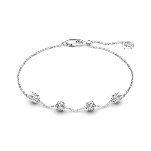 SIF JAKOBS Sterling Silver Cubic Zirconia Bracelet Dondero's Jewelry Vineland, NJ