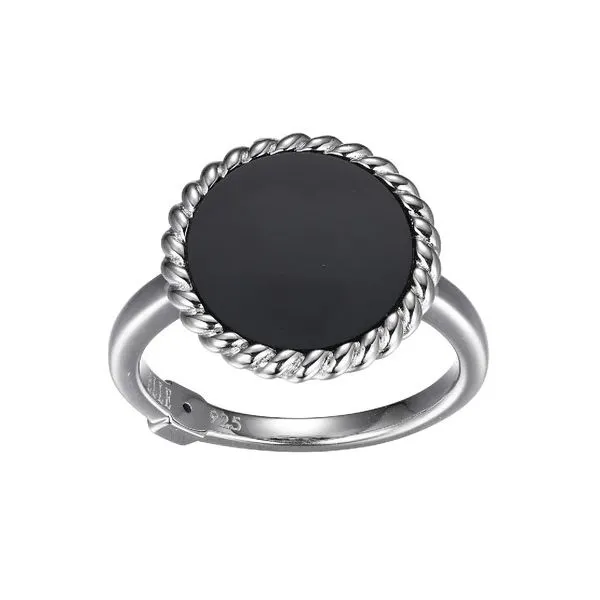 ELLE BLACK AGATE RING Dondero's Jewelry Vineland, NJ
